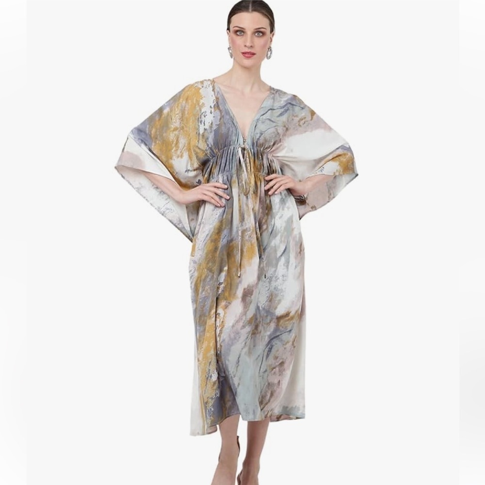 Long Caftan with Pockets Ready-to-Cover Beach & Loungewear Vacation
Dress new